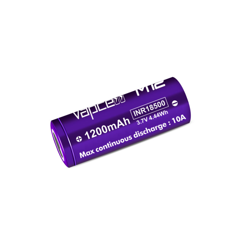 Vapcell 18500 M12 1200mah 10A Rechargeable Flat Top Battery