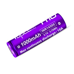 Vapcell H10 INR14500 1000mah 10A High Drain Rechargeable Flat Top Battery