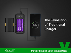 Vapcell P2 Battery Charger and Portable Power Bank