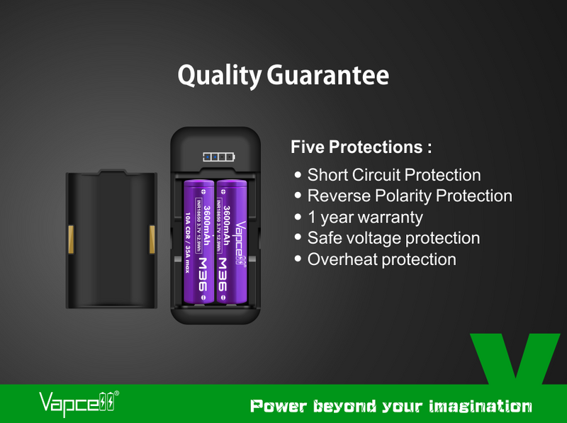Vapcell P2 Battery Charger and Portable Power Bank