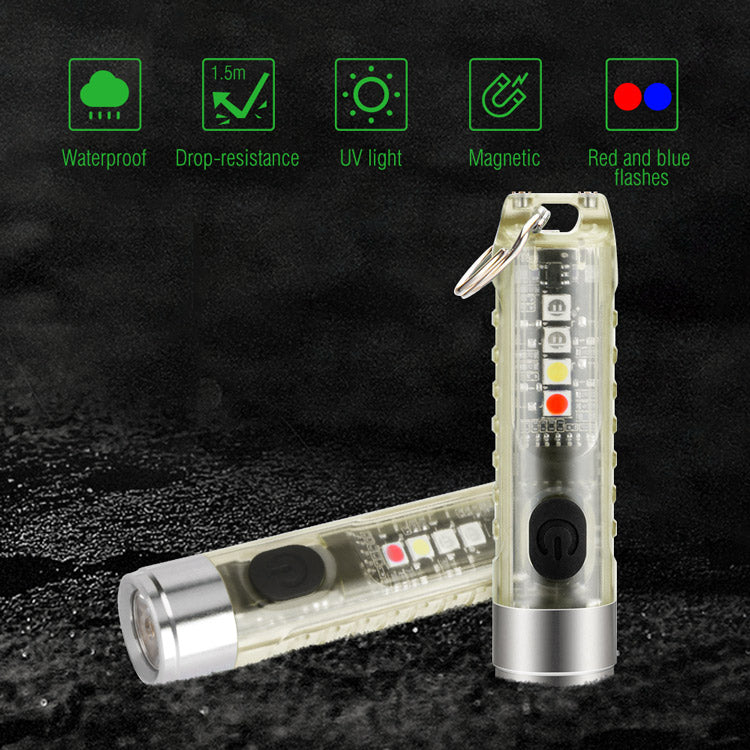 S11 Multi Function Keychain Flashlight (Green)