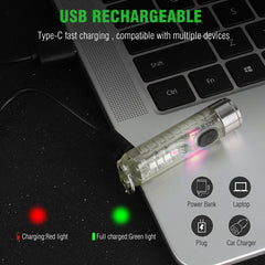 S11 Multi Function Keychain Flashlight (Green)