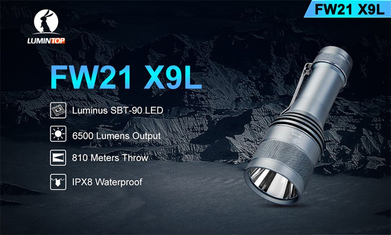 Lumintop FW21 X9L SBT 90.2 LED 6500 Lumens