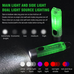 S11 Multi Function Keychain Flashlight (Green)