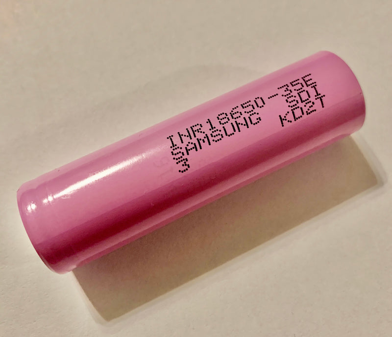 Samsung INR 18650 35E 8A 3500 mAh High Drain Flat Top Rechargeable Battery