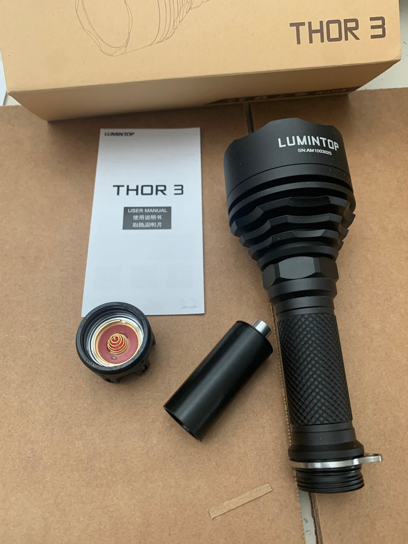 Lumintop Thor 3 Ragnarok 400 Lumens 2500 Meters 21700 LEP Flashlight