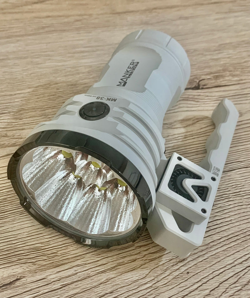 Manker MK38 Satellite Multi-Purpose Handheld Searchlight (Power by 3x 21700 Batteries) 41,500 Lumens