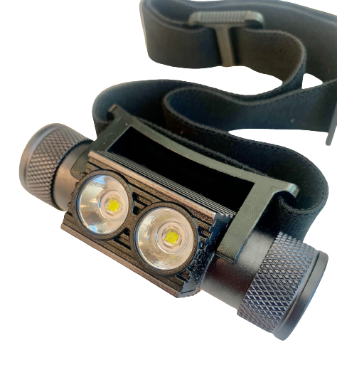 Headlamp Kit with Rechargeable Battery 2000 Lumens (Grey)