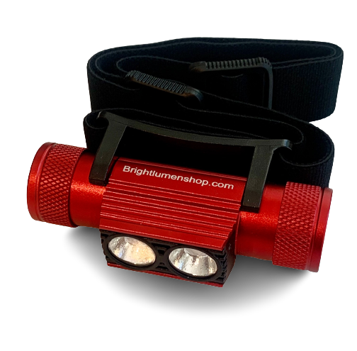 Headlamp Kit with Rechargeable Battery 2000 Lumens (Red)