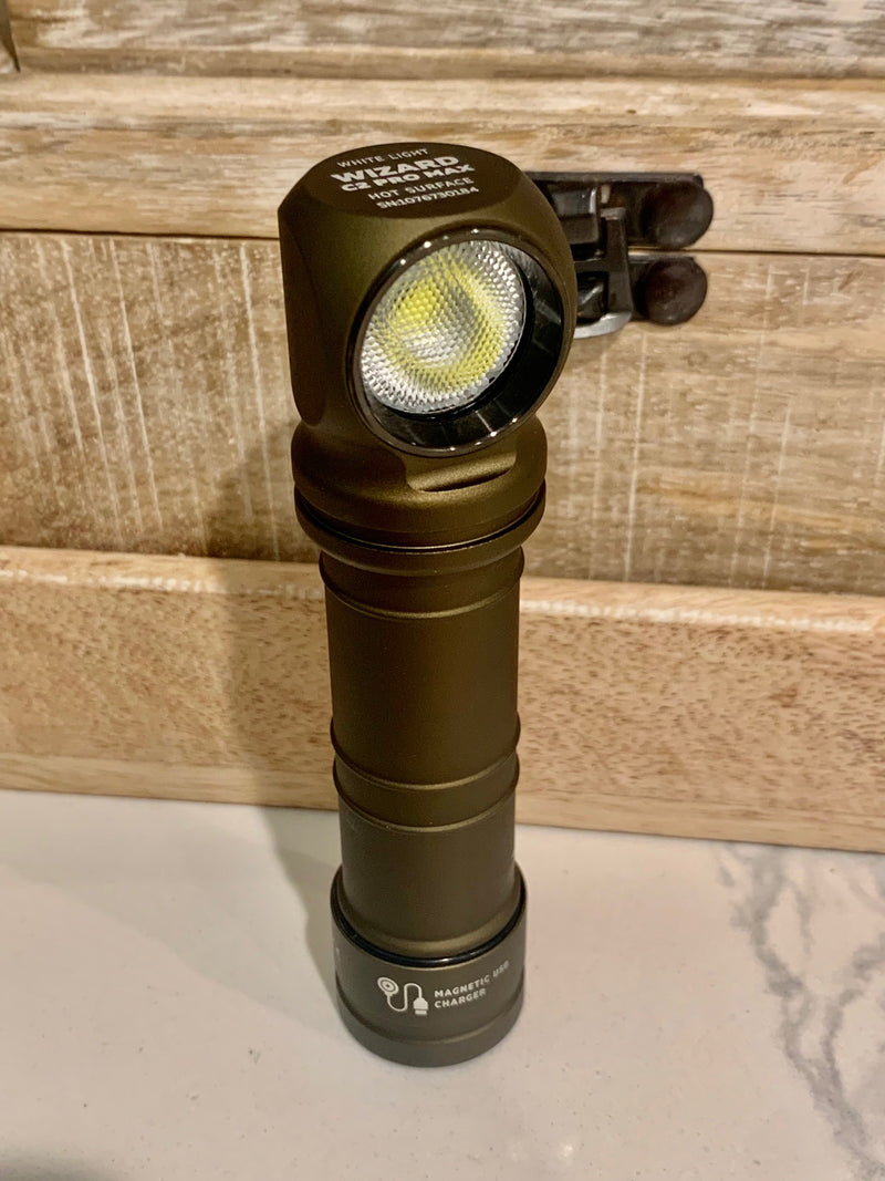 Armytek Wizard C2 Pro Max Magnet USB Cree XHP70.2 with Battery 4000 Lumens (ODG Olive)