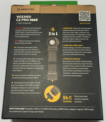 Armytek Wizard C2 Pro Max Magnet USB Cree XHP70.2 with Battery 4000 Lumens (Sand)