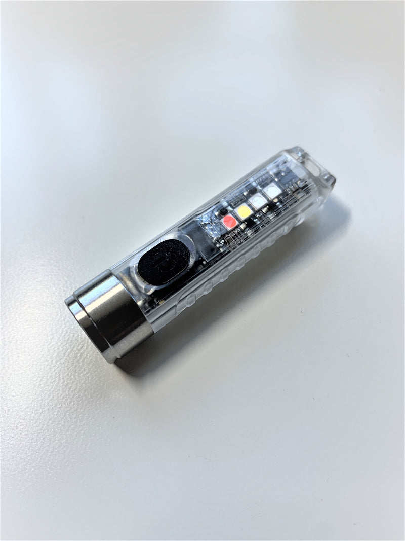 S11 Multi Function Keychain Flashlight (Clear)