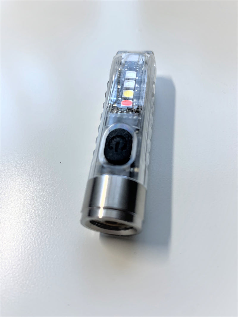 S11 Multi Function Keychain Flashlight (Clear)