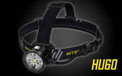 Nitecore HU60 1600 Lumen Focusable Rechargeable Headlamp