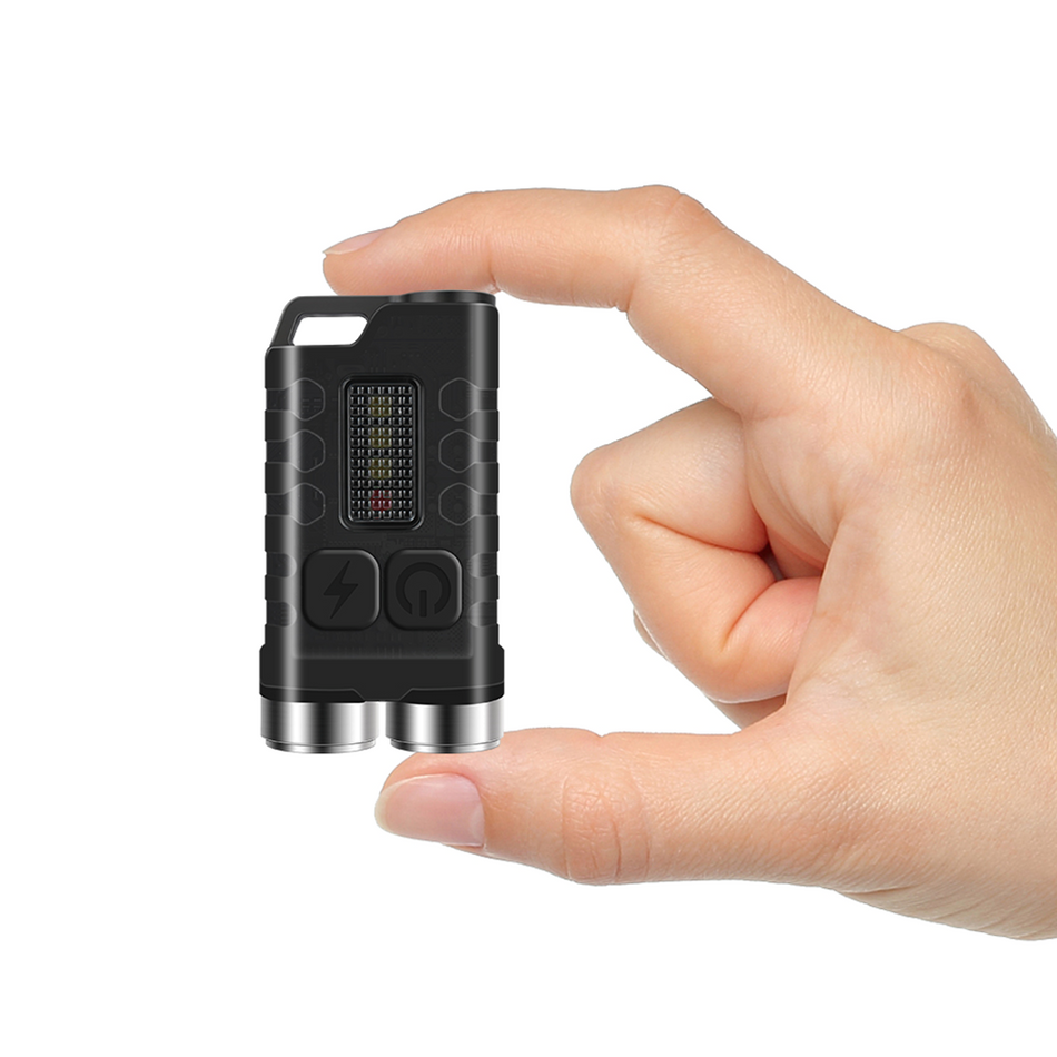 Boruit Model V3 EDC Multi-Functional Keychain Flashlight 900 Lumens