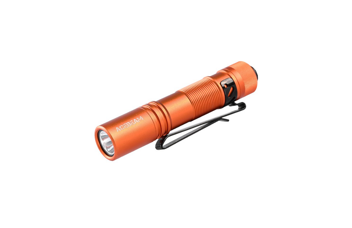 acebeam pokelit aa rechargeable mini flashlight Acebeam Pokelit AA EDC Flashlight (Orange) – BrightLumenshop.com