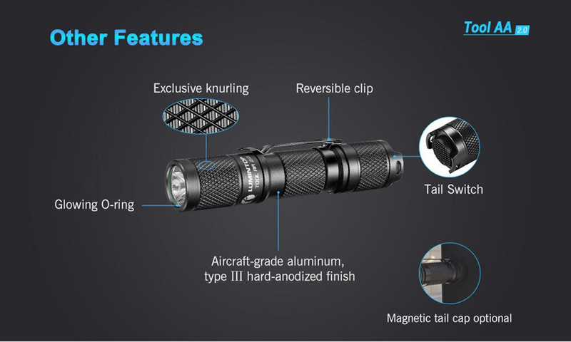 Lumintop Tool AA 2.0 EDC Flashlight 650 Lumens