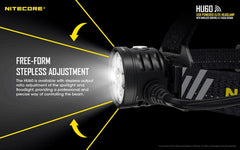 Nitecore HU60 1600 Lumen Focusable Rechargeable Headlamp