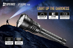 Speras P10R V2 10000 Lumens 5V 3A USB-C Charging LED Flashlight