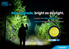 Cyansky P25 V2.0 3600 Lumens (Black)
