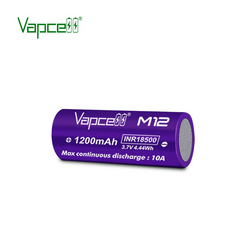 Vapcell 18500 M12 1200mah 10A Rechargeable Flat Top Battery