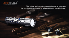 Acebeam E70 Stainless Steel EDC Flashlight 4000 Lumens