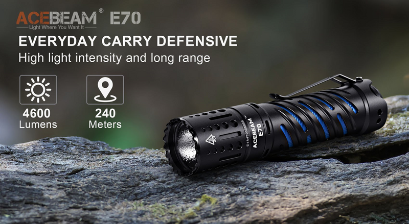 Acebeam E70-AL EDC Flashlight 4600 Lumens