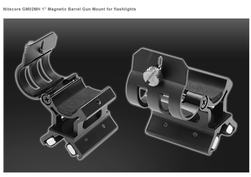 Nitecore GM02MH Magnetic Barrel Gun Mount for Flashlights