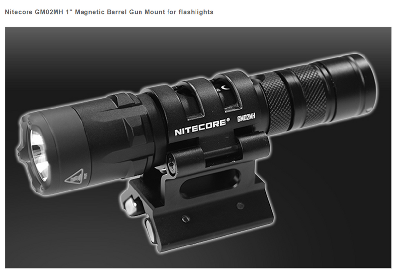 Nitecore GM02MH Magnetic Barrel Gun Mount for Flashlights