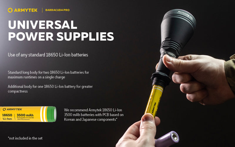 Armytek Barracuda Pro XHP35 HI CW 1850 Lumens Long Throw Search Light