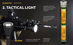 Armytek Barracuda Pro XHP35 HI CW 1500 Lumens Long Throw Search Light