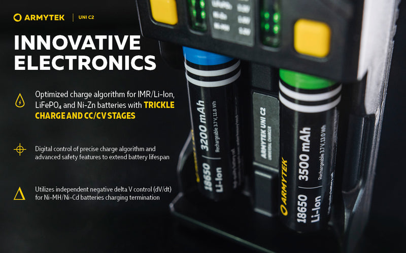 Armytek Uni C2 Plug Battery Charger (Type A)
