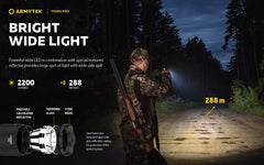 Armytek Viking Pro Magnet USB Tactical Flashlight with Battery 2200 Lumens