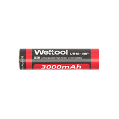 Weltool UB18-30P High Drain 10A 3000mAh USB Rechargeable (18650) Li-ion Battery