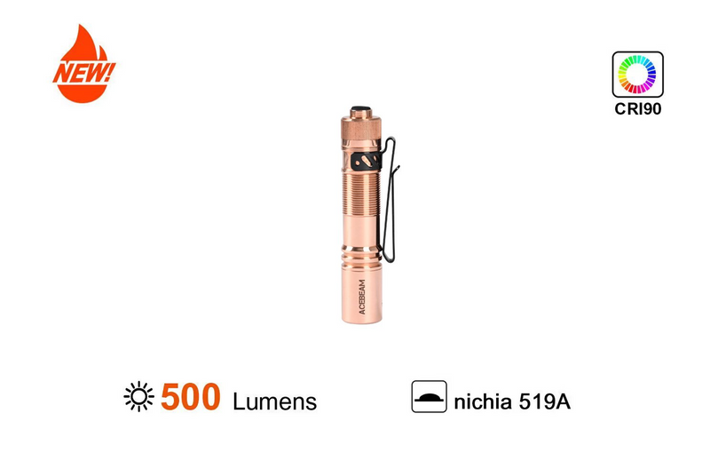 Acebeam Pokelit AA Copper CRI90 Nichia 519A