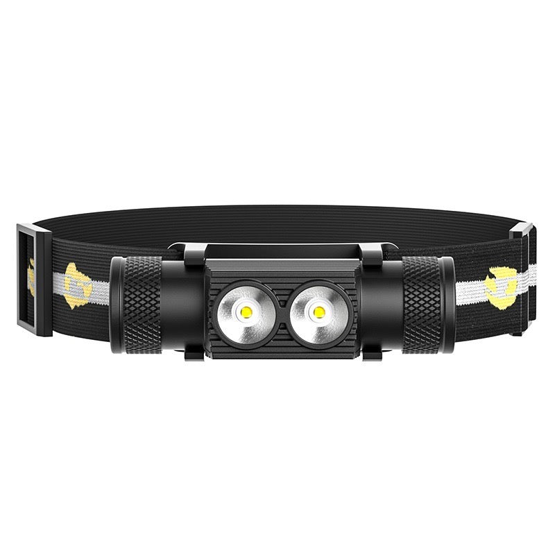 Headlamp Kit with Rechargeable Battery 2000 Lumens (Black)