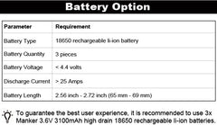 Manker MK34 II CREE XHP50.2 & LUMINUS SST40 LED with Batteries 20,000+ Lumens