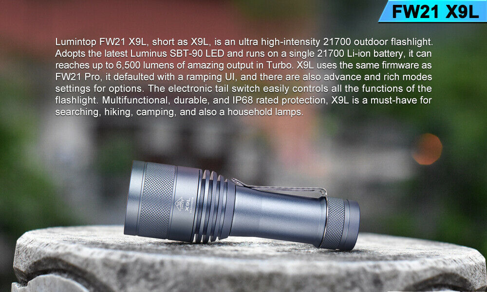 Lumintop FW21 X9L SBT 90.2 LED 6500 Lumens | BrightLumenshop.com