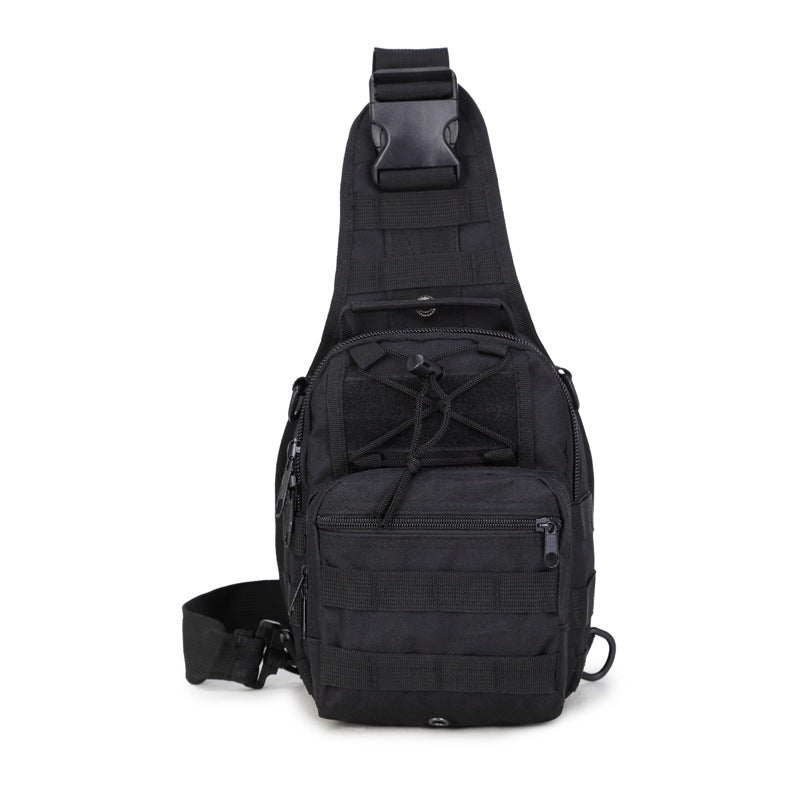 EDC Shoulder Chest Backpack Single Shoulder Strap (Black)