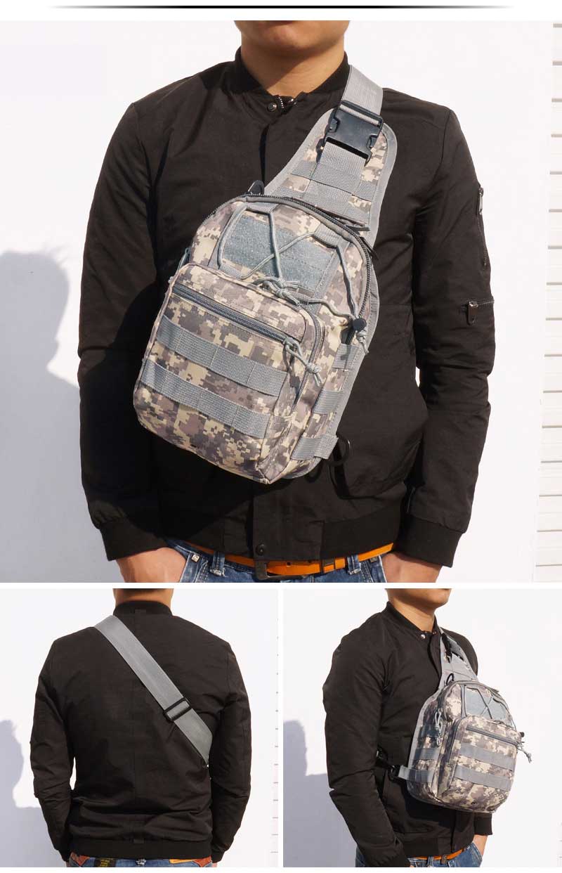EDC Shoulder Chest Backpack Single Shoulder Strap (ACU)